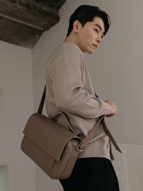 크로스백,크로스백,크로스백 - 펠로 (FELLO) - Todi Messengerbag Large_ Taupe Beige