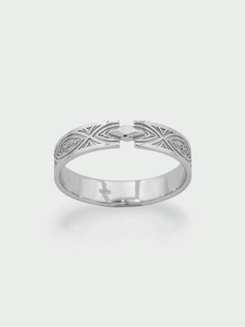 주얼리 - 뮤제아르 (MUSEE.ART) - Victorian etching couple ring(men)