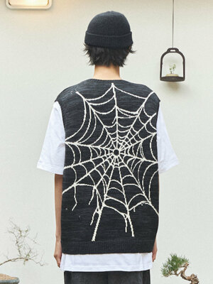 Web Knit Black & Charcoal