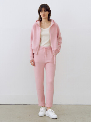 Cashmere-wool Relaxed Jogger Pants Pink