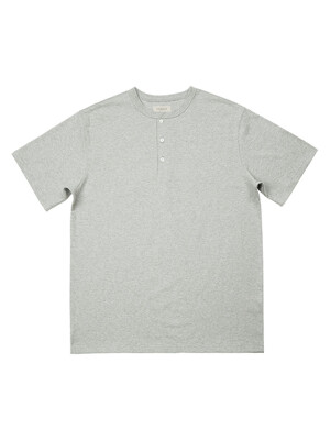 Utility Henly neck T-Shirts (Gray)