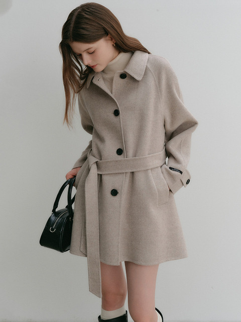 룩캐스트 [6차 리오더]리앤 울 핸드메이드 하프 코트 / LEANNE WOOL HANDMADE HALF COAT_4colors