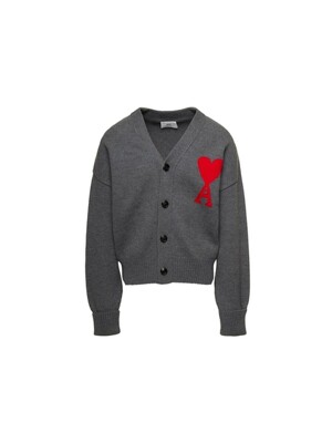 24FW 빅 하트 로고 가디건 그레이 UKC002 018 084