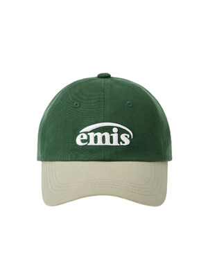 NEW LOGO MIX BALL CAP(RENEWAL)-BEIGE/GREEN