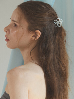 [단독]Mini flower marble hair claw clip_3 colors
