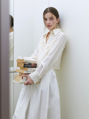 Loll bustier blouse_2piece (lemon cream)