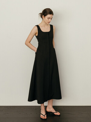 LADY FLARE ONEPIECE_BLACK