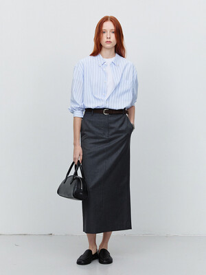 UNISEX OVERSIZED BD STRIPED SHIRT SOFT BLUE STRIPE_UDSH5A145B1