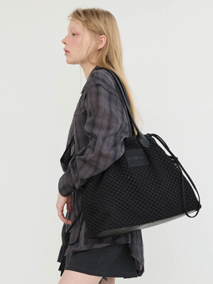 [인플 PICK] Mesh canvas big bag Black AX5XX20010