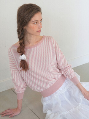 stripe knit 255 (pink)