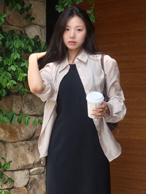 SITP5208 시스루 내추럴 ST 셔츠_Ash gray