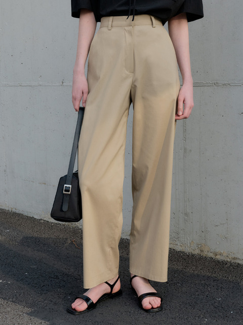 パンツ [BAU by Bride And You] ABIGAIL Semi wide straight trousers BRIDE AND YOU