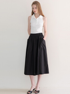 Flare skirt _ Black