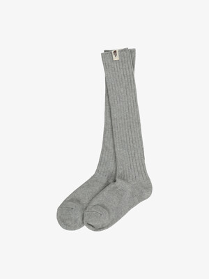 NY4MR51L 화이트라벨 우먼 루즈 와플 삭스 MELANGE GREY