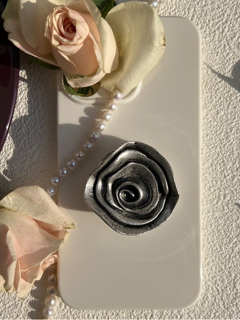 오브 라비쉬에 Vintage Silver Wave Rose Tok