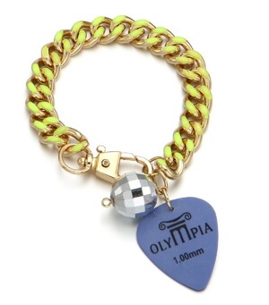 Neon Pop guitar Picks Bracelet_YELLOW