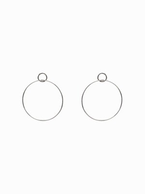 BIG DOUBLE RING EARRINGS