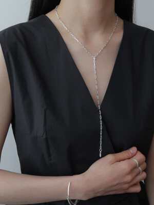 Oval chain Necklace (2 color)
