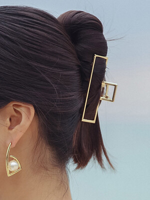 SQUARE HAIRPIN GOLD