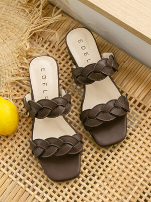 Bridge 브릿지 가죽 뮬 3cm_2color