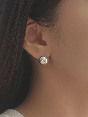silver925 12mm ball touch earring