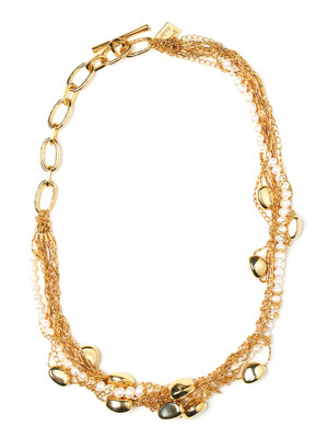 Gold stone mix Necklace