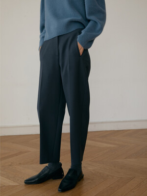 Basic wool pants (smoke blue)