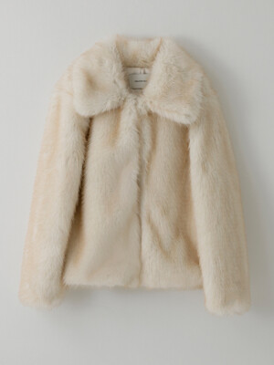 ECO SOFT FUR JACKET_IVORY