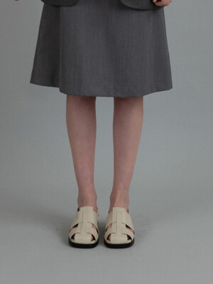 Puzzle sandals Ivory
