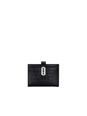 Magpie Card Wallet Croco (맥파이 카드지갑) Black