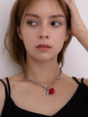 Lock and Heart Necklace