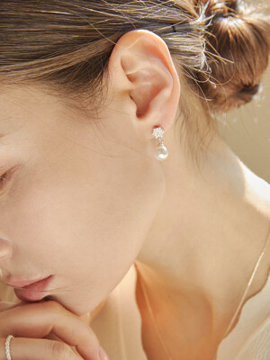 SNF Swarovski pearl 925 Silver Earring