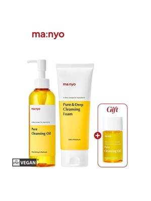 퓨어 클렌징 오일+폼SET(200ml+100ml)(+오일 25ml 추가증정)