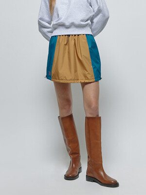 RB Color Block Skirt Camel