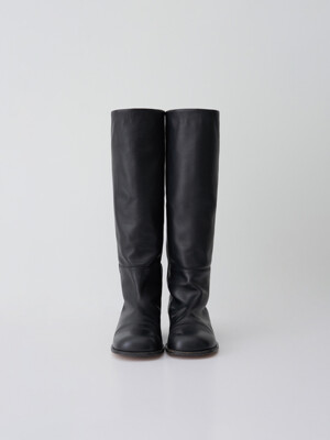 leather boots (black)