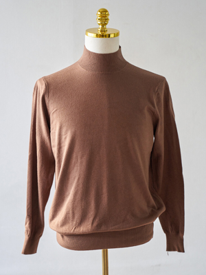 Half Turtleneck Knit Brown / ALCKT001