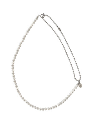 pearl mix chain necklace