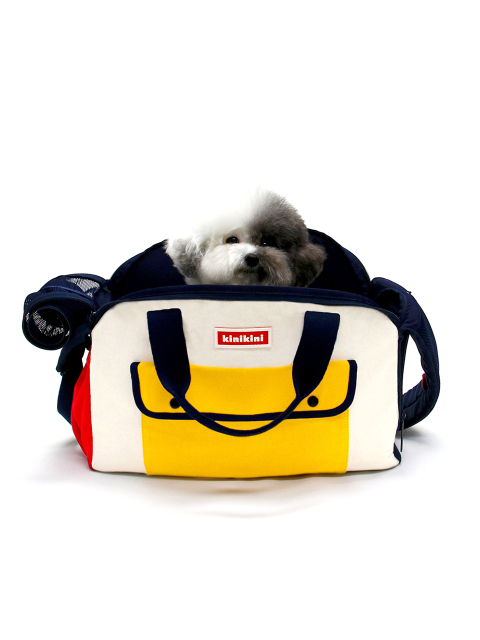 반려동물 - 키니키니 (KINIKINI) - ORIGINAL COLOR BLOCK SLING BAG_IVORY(슬링백)