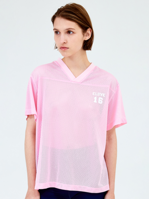 Mesh Jersey T-Shirt (Pink)