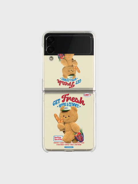 휴대폰/기기케이스 - 더나인몰 (theninemall) - gummys fresh market Z플립 클리어하드케이스