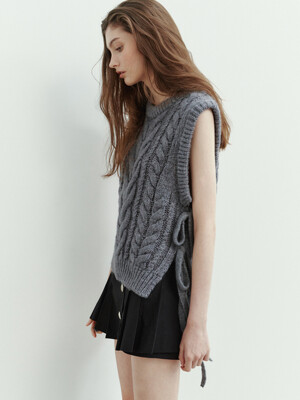 MOHAIR TWISTED KNIT_TT3W301GY