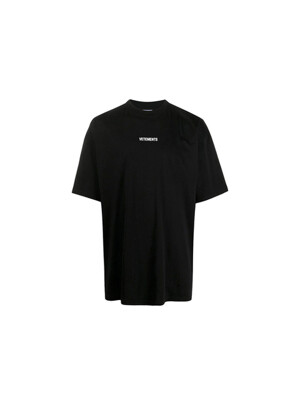 [당일]신상 백 로고 패치 티셔츠 블랙 UE51TR540B BLACK