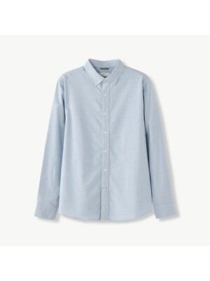 EASY-CARE OXFORD Shirts (세미오버핏) (블루)