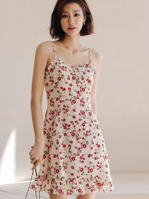 LS_Summer red floral dress