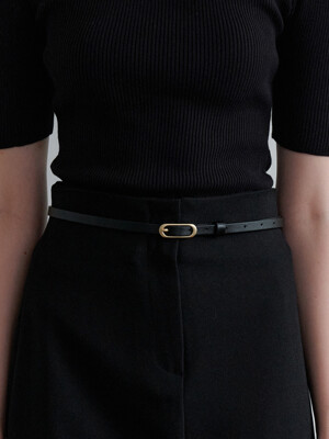 [ESSENTIAL] classique soft buckle 10mm belt_black