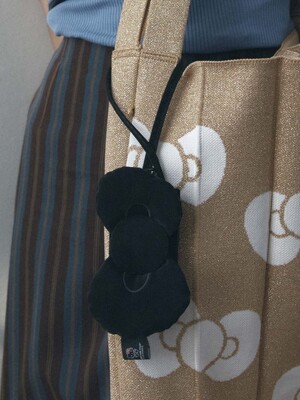 Haze Bagcharm Hello Kitty Ribbon Black