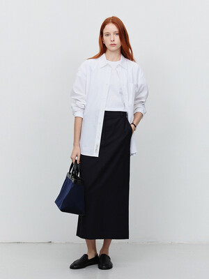UNISEX PAPERLY COTTON OVERSIZED SHIRT IVORY_UDSH5A107IV