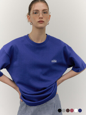 Citta Signature Logo Stitch Overfit T-shirts_CTT357(6color)