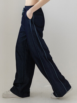 SIDE LINE TRACK WIDE PANTS NNPT0002