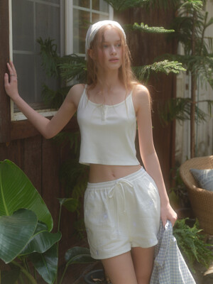 Soda button sleeveless (ivory)